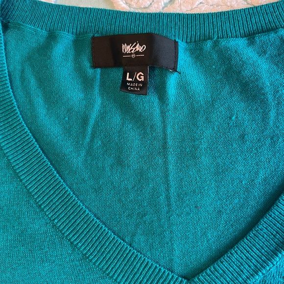 Mossimo womens teal lightweight sweater - Picture 2 of 4